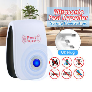 Ultrasonic Pest Repellent 3Pin UK Plug Mouse Cockroach Pest Catcher Reject Killer Household Electronic Mosquito Killer Pest Controls 超声波驱虫器