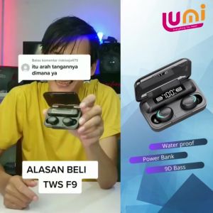 Headset TWS-F9 Earphone Bluetooth 5.1 HiFi Earphone wireless