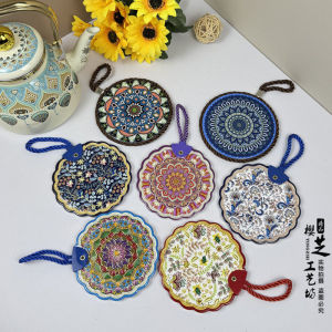 Tấm Lót Gốm Sứ Chống Thấm Nước Chống Trượt Cho Bàn Ăn Phòng Bếp Tấm Lót Cách Nhiệt Tấm Lót Chén Tấm Lót Đĩa Tấm Lót Bàn Trà