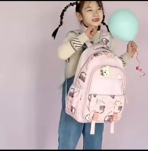 Tas Ransel Anak Sekolah Perempuan Sd Smp Sma Motif Kid Bear