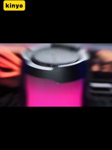 Kinyo F9 Bluetooth Speaker 25W Strong Bass Portable RGB Light Speaker Support TF Card AUX Radio Mode for phone computer ipad laptop RGB