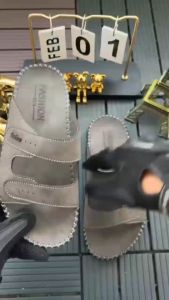 Dép quai ngang doctor thái lan da nam cao cấp đế doctor răng cưa khâu viền thủ công chắc chắn G6