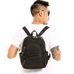Balo Chống Thấm Nước Thường Ngày Cho Nam Balo Du Lịch Nhẹ Có Khóa Kéo Balo Thể Thao Nhỏ Gọn Có Đệm Lưng Bằng Vải Polyester