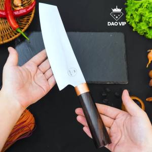 Dao thái đa năng thép trắng cán gỗ tự nhiên N16KMDD DAO VIP CAO BẰNG