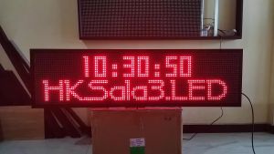 Running Text Merah 40x140Cm Wifi Outdoor