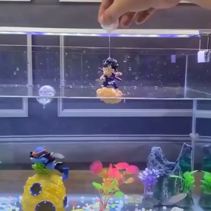 LGAO Wukong Aquarium Floating Accessories Decorations Betta Fish Tank Diver Fish Tank Decoration Aquarium Decor
