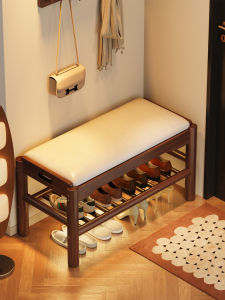 YONGJUE | Household Shoe Changing Bench Solid Wood