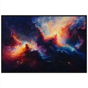 Tranh phong cảnh vũ trụ. Tranh treo tường dán tường sơn dầu canvas trang trí. CGI-1548