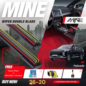 Wiper Frameless Double Blade HYUNDAI PALISADE 1 Pasang