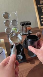 Bộ Phân Phối Cà Phê Espresso Bằng Gỗ IKAPE Chất Liệu Gỗ Óc Chó Đế Phủ Titanium PVD Phù Hợp Với Portafilter 51/54/58mm