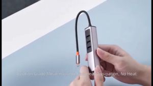 MCDODO DOCKING STATION 5IN1 100W PD TYPE C + 4 USB 3.0 USB TYPE C HUB / TYPE C + 3 USB HUB + LAN / TYPE C PORT + 8K HDMI