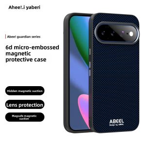 szhaiyu | Carbon Fiber Magnetic Matte Phone Case for Google Pixel 11 10 9 Pro XL 10A 9A for Magsafe Wireless Charge Protective Back Cover