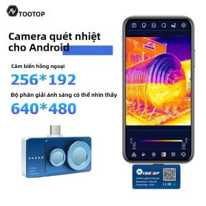 Camera Chụp Ảnh Nhiệt Mini TOOLTOP T7PRO Ống Kính Kép Hồng Ngoại 256x192 Pixel Để Phát Hiện Lỗi Mạch Sưởi