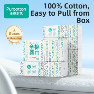 Purcotton | 100 Cotton Disposable Facial Cleansing Wipes