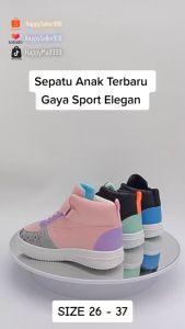 Sepatu Snaeker Anak Laki Laki / Perempuan Import HUXUE BID Model Boots Keren BISA COD