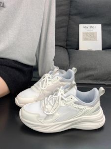 รองเท้าวิ่งนักเรียน กันลื่น ระบายอากาศได้ดี รองเท้าสำหรับกีฬา ฤดูใบไม้ร่วง รองเท้าผ้าใบแบบสวม ทรงหัวมน รองเท้าลำลอง