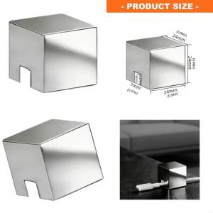 Kẹp Cáp CNC Bằng Thép Không Gỉ 304 Thiết Kế Tối Giản Dụng Cụ Sắp Xếp Bàn Làm Việc Cho Văn Phòng Nhà Ở Giá Đỡ Cáp Dữ Liệu 24x24mm
