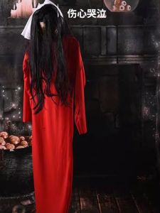 Halloween Decorations Red Dress Ghost Hanging Props Bar Escape Room Horror Script Killing Body Parts Womens Mens Models
