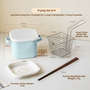 SHUEHO | Compact Colorful Oil-Saving Deep Fryer