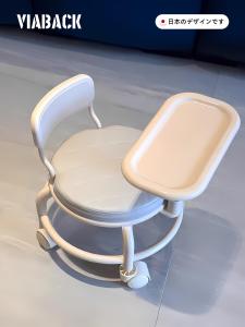Durable Small Stool with Dinner Plate Universal Wheel Mobile Stool Home Use round Stool Plastic Frame Universal Applicable
