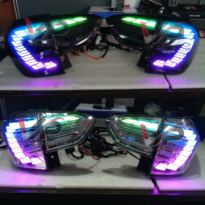 Perodua Myvi G3 Facelift 2018 - 2025 RGB Dragon Scale Tail Lamp With Signal Running