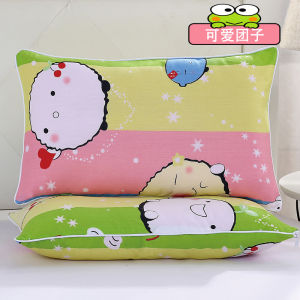 Childrens Pure Cotton Cartoon Pillowcase Small Size Nursery Single Student Pillow Cover Breathable Machine Washable Rectangular