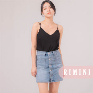 RIMINI - Bawahan Cewek Rok Jeans Dinner Strech Premium 26-33 - Xael Denim Skirt - 5184