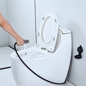 HW097- Shower Head Support Mural Support Suction Box 360° Adjustable Shower Head Bracket with Adjustable Coating for Hanging on the Wall in the Bathroom