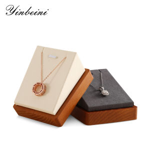 Yinbeini สร้อยคอประดับเครื่องประดับไม้แสดงผลพร้อมไมโครไฟเบอร์แสดงอุปกรณ์ขนาดเล็ก SM024