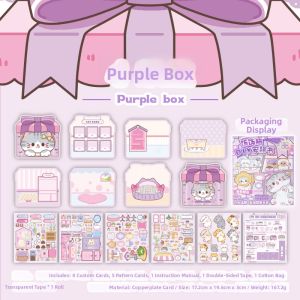 No-Cutting Cat Themed Quiet Book DIY Materials Toy
