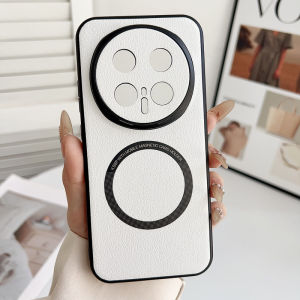 szhaiyu | For Magsafe Leather Phone Case for Honor Magic 8 Pro 7 Pro Lite Honor 400 Pro Wireless Charging Camera Protect Shockproof Cover