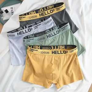 HELLO Underwear Men Boxer Man Seluar Dalam Lelaki  Free Size