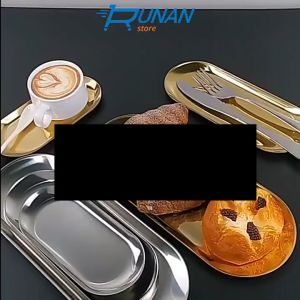 Piring Dessert Gold Jewelery Tray - Nampan Stainless Perhiasan Luxury