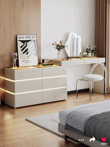 YANGYING | Expandable Dressing Table with Storage and Light