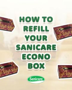 Sanicare Econo Box Premium Facial Tissue Refills (4 Packs) - 3 ply x 140 pulls