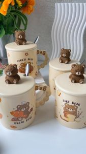 เซรามิค แก้วกาแฟ ลายน้องหมีน่ารักมากๆ ชุดวันเกิด สำหรับคนรักคริสต์