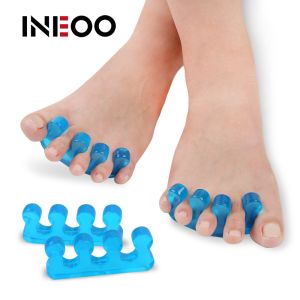 INEOO 1Pair Toe Separators Soft Silicone Bunion Corrector Material Soft Gel Straightener Spacers Stretchers Care Tool
