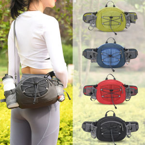Smrtconn Fanny Pack with Water Bottle Holder Hiking for Men Women Waist Bag Running Waist Pack Lumbar Pack for Outdoor Travel Cycling Climbing Walking