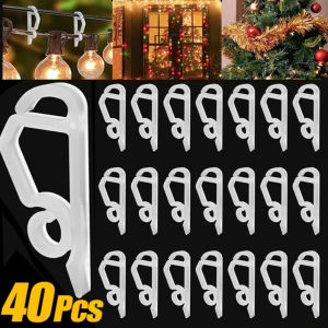 20/40PCS đèn dây giáng sinh chủ clip ngoài trời máng xối móc cho đèn dây treo không thấm nước đèn ngày lễ Mini Chủ