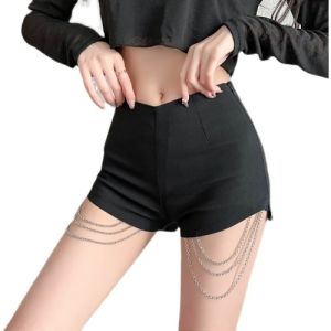 Bộ Đồ Hai Mảnh Gợi Cảm Cho Nữ Quần Short Bó Sát Áo Ngắn Hở Bụng Khiêu Vũ Tập Yoga Mặc Đi Club Bộ Đồ Cotton Mùa Hè