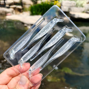 6PCS Fishing 80mm/ 2.5g Crankbait Soft Lure - Dual Color Lipped Swimbait | Slow Sinking Wobble Action