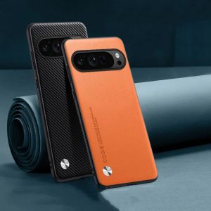 EUCAGR Luxury Leather Phone Case for Google Pixel 10A 9 Pro 8Pro 7 6 Pro 8A 7A 6A 5A 4 4XL Plain Skin Shockproof Soft Back Cover