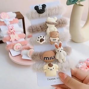 Gratis Semua - Ikat Rambut Bulu Lembut Fashion Korea Import