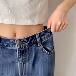 LD-P611 Kancing Pengecil Jeans Beruang Bahan Metal Tombol Penutup Pinggang / Set Kancing Jeans Cute Bear Aksesoris Fashion