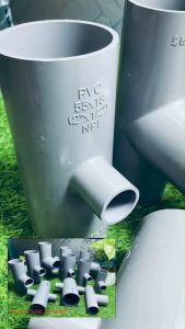 ข้อต่อพีวีซี PVC งานเกษตรสีเทา สามทางลด สี่ทางลด ตราช้าง SCG คุณภาพดี มีให้เลือกหลายขนาด