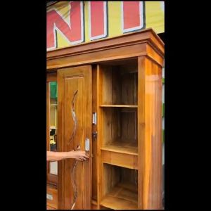 Lemari Baju Kayu 4 Pintu Sleding1