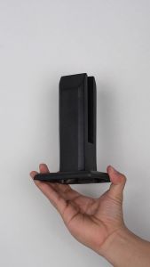 Spigot Kotak Hitam 160 mm Stainless Steel 304 (Pedestal Tiang Railing Kaca) (Kaki Spigote)