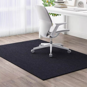 VIKAMA Soundproof Study Room Computer Chair Floor Mat Wooden Floor Protection Pad Wear-Resistant Study Chair Carpet Home Decor