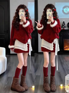XUECAIQI | Holiday Festive Winter Clothing Set