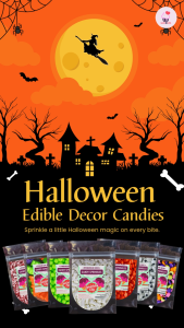 Halloween Special Candy Sprinkle Mix 50g - Halloween Decor Candies 50g Halloween Cupcake Topper